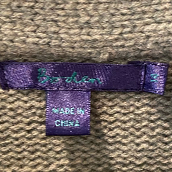 Boden 90s Wool Green Cardigan Coat Blazer Brass Buttons Retro Preppy Classy 10 M - Picture 5 of 7